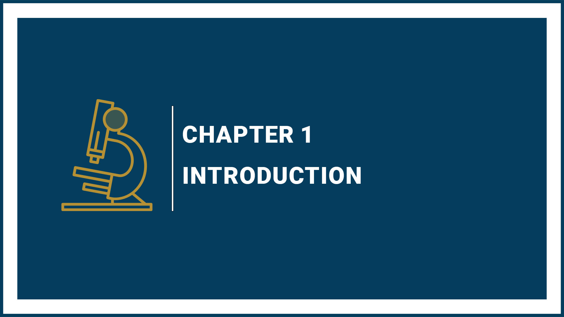 Chapter One: Introduction (The Immune System)